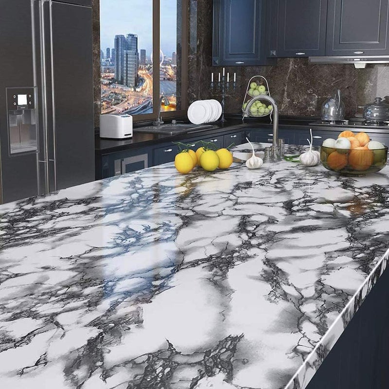 Happy Home HappyHome Marble Self-Adhesive Wallpaper - Image 4