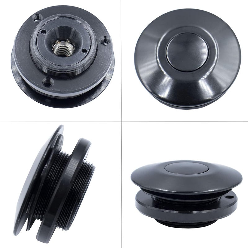 Woopeey Black Aluminum 2.44 inches Diameter Universal Quick Latch Hood Pins, Quick Release Latch Push Button,Quick Release Hood Cap Pin Lock Clip Kit for Hood Bumper or DIY Simplified versatile design - Image 4