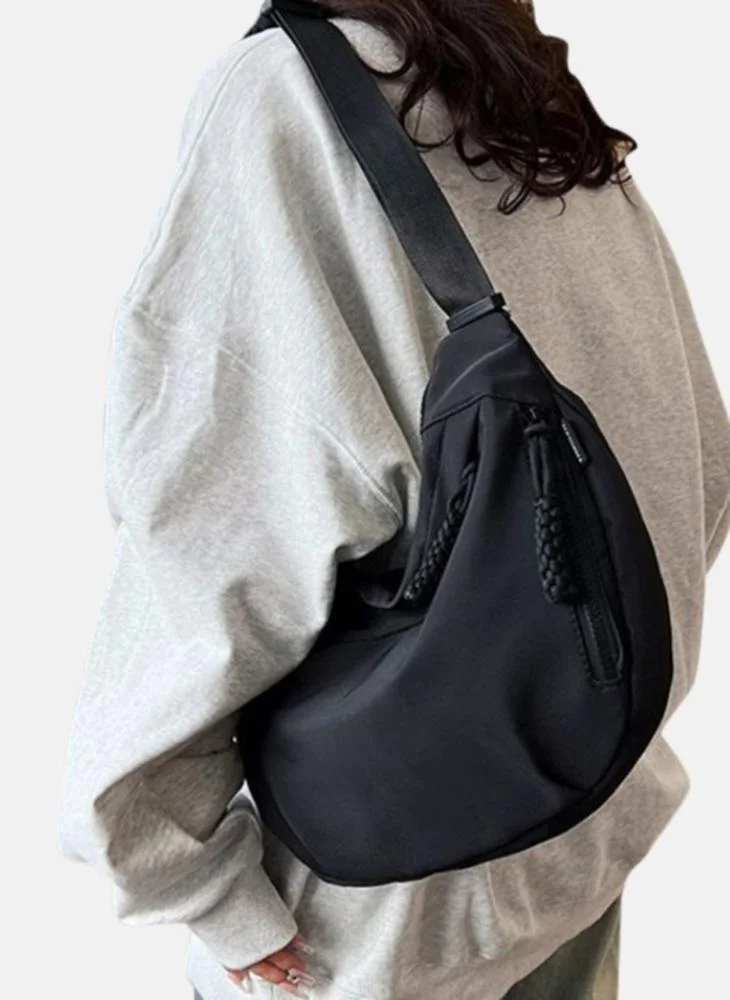 YUNIQEE Black Plain Lifestyle Shoulder Bag