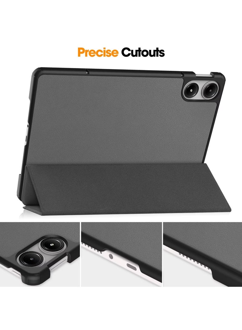 يوارب كينج غطاء حماية ذكي لحامل نحيف من الخلف ل Redmi Pad Pro 12.1 بوصة / Xiaomi Poco Pad 12.1 بوصة ، إيقاظ تلقائي / رمادي - Image 5