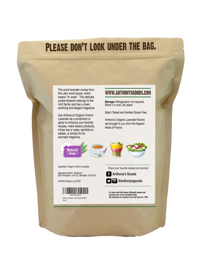 Anthony's - Anthony s Organic French Lavender Petals 5 oz Extra Grade Dried Gluten Free  Non GMO - Image 1
