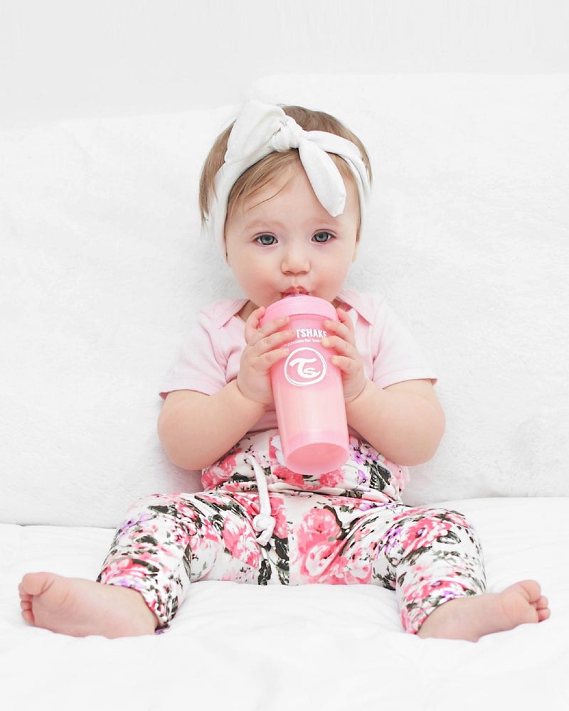 Twistshake Anti-Colic Baby Bottle with Powder Container and Mixer - 260ml | Fast Flow Silicone Breast-Like Nipple | BPA- Free Baby Milk Bottle | Comfort Feeding Experience for Babies | Pastel Blue - Image 4