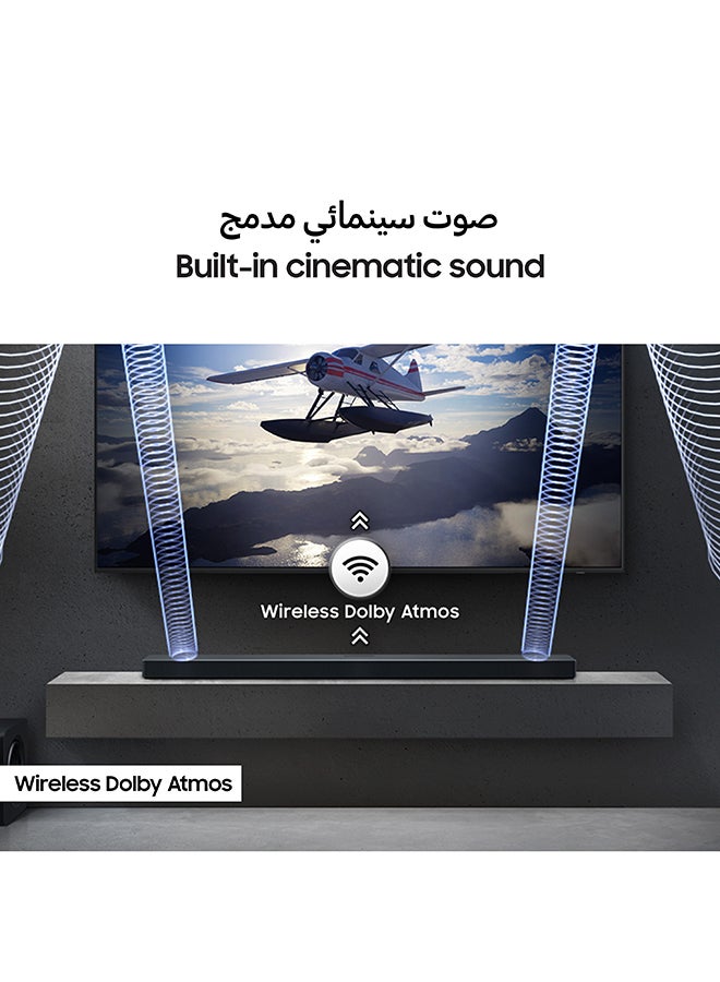 Samsung Q-series Soundbar, QS700F, 3.1.2 ch, Subwoofer, Convertible Fit, True 3.1.2ch Sound, Wireless Dolby Atmos, Q-Symphony, (2025 - UAE Version) HW-QS700F/ZN Titan Black - Image 5