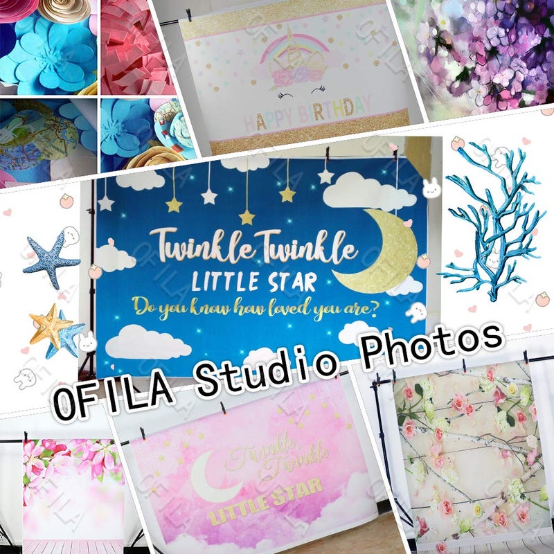 OFILA Valentines Backdrop 3x5ft Fabric Love Fireplace Backdrops Flowers Kids Valentine Pictures Photo Booth Baby Valentine Photo Shoot - Image 4
