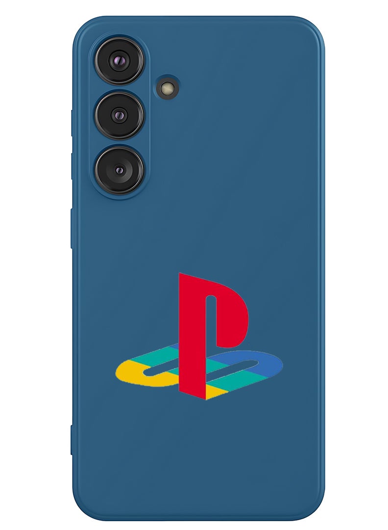 Theodor Protective Slim Fit Case Liquid Silicone Cover with Full Body Protection Anti-Scratch Shockproof Case For Samsung Galaxy S25 Plus (Blue) - PS - Image 1