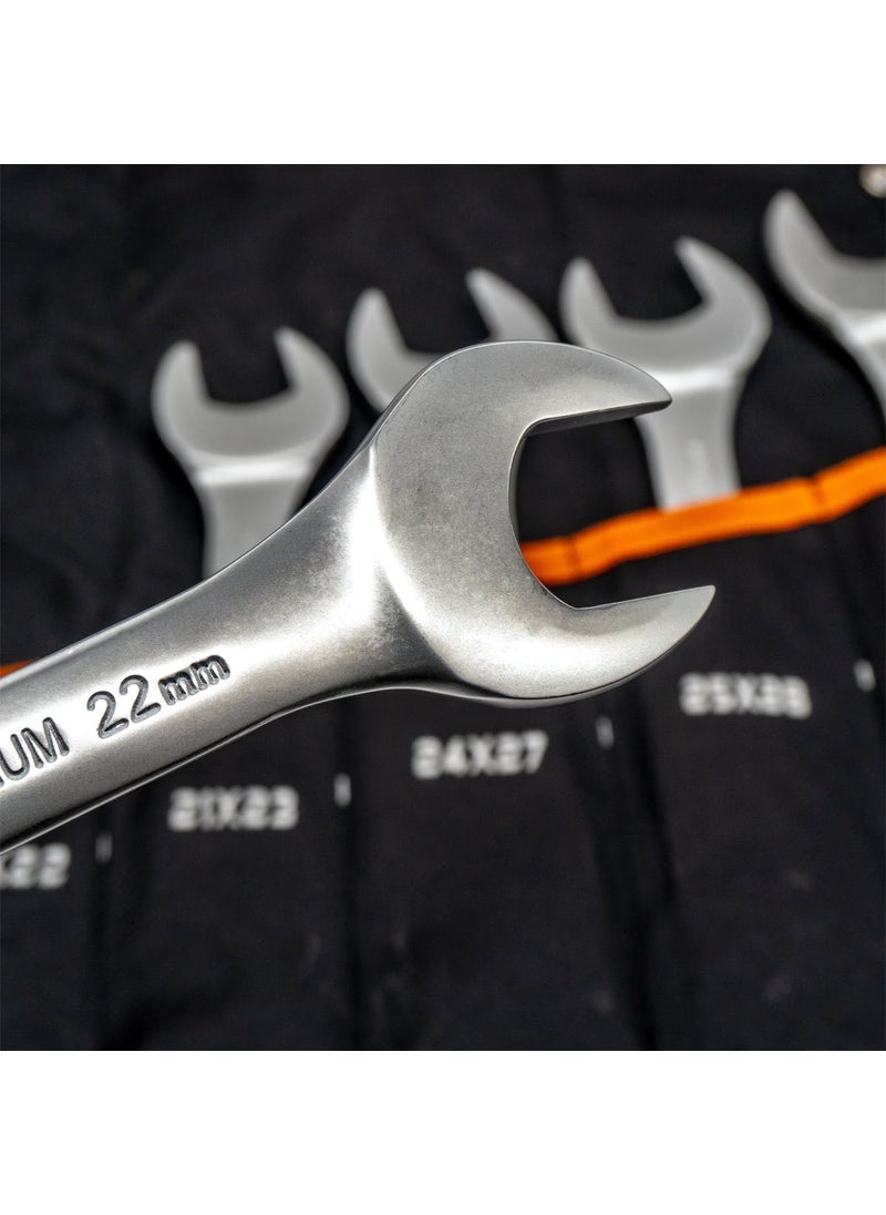TiTi 5419 Double Blade Wrench Set with Cloth Bag, Set of 12 (6-32 Mm)  - Image 2