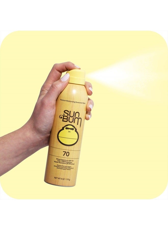 Sun Bum Original SPF 70 Sunscreen Spray |Vegan and Reef Friendly (Octinoxate & Oxybenzone Free) Broad Spectrum Moisturizing UVA/UVB Sunscreen with Vitamin E | 6 oz - Image 3