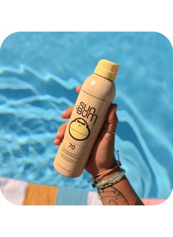 Sun Bum Original SPF 70 Sunscreen Spray |Vegan and Reef Friendly (Octinoxate & Oxybenzone Free) Broad Spectrum Moisturizing UVA/UVB Sunscreen with Vitamin E | 6 oz - Image 4