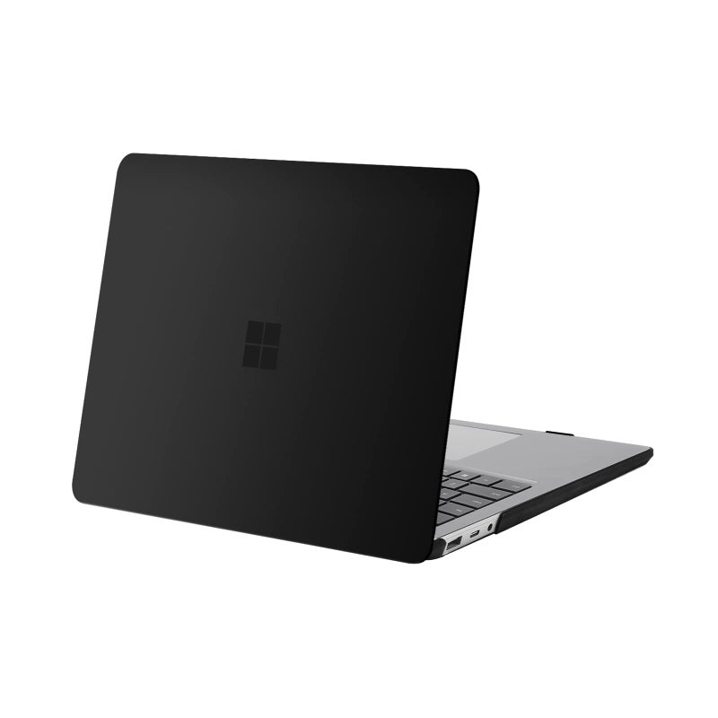 MOSISO Case Compatible with Surface Laptop 5/4/3 13.5 inch 2022 2021 2019 Release with Metal Keyboard (Models: 1951 & 1868), Protective Plastic Hard Shell Case Cover, Black - Image 1