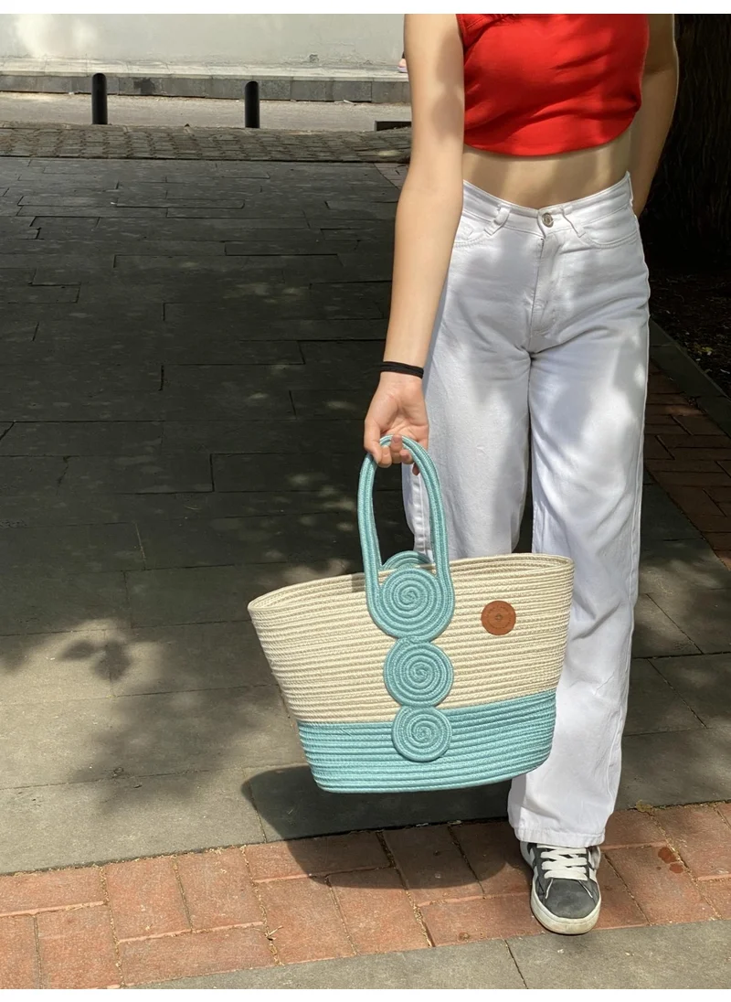 بدز ديري Jute Straw Look Handbag Beach Bag Shoulder Bag