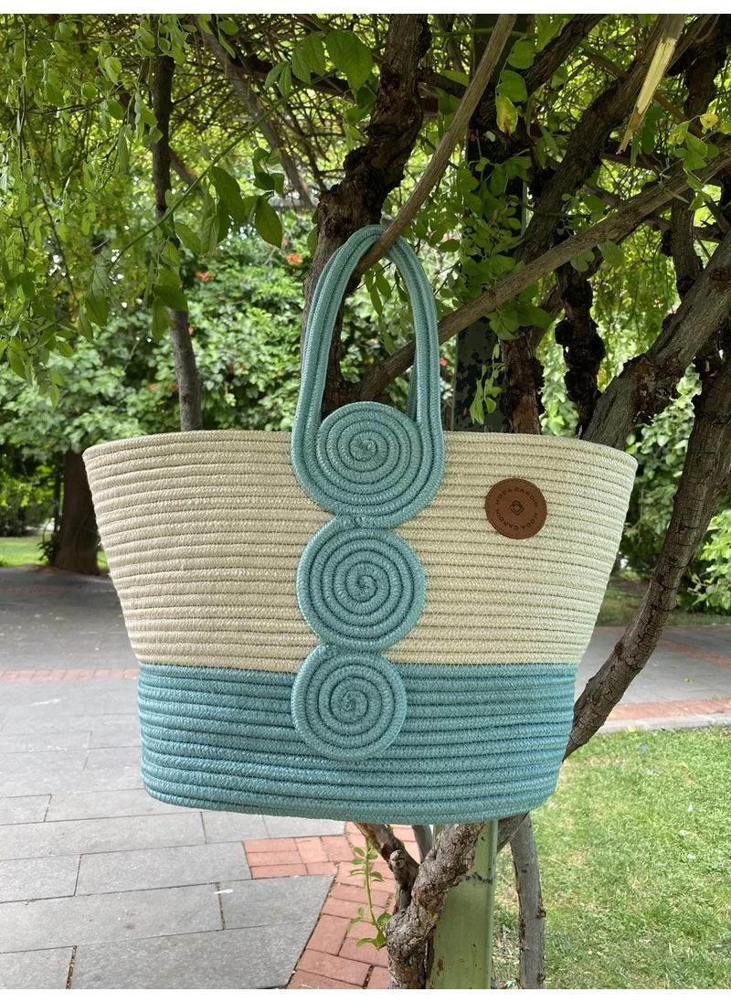 بدز ديري Jute Straw Look Handbag Beach Bag Shoulder Bag