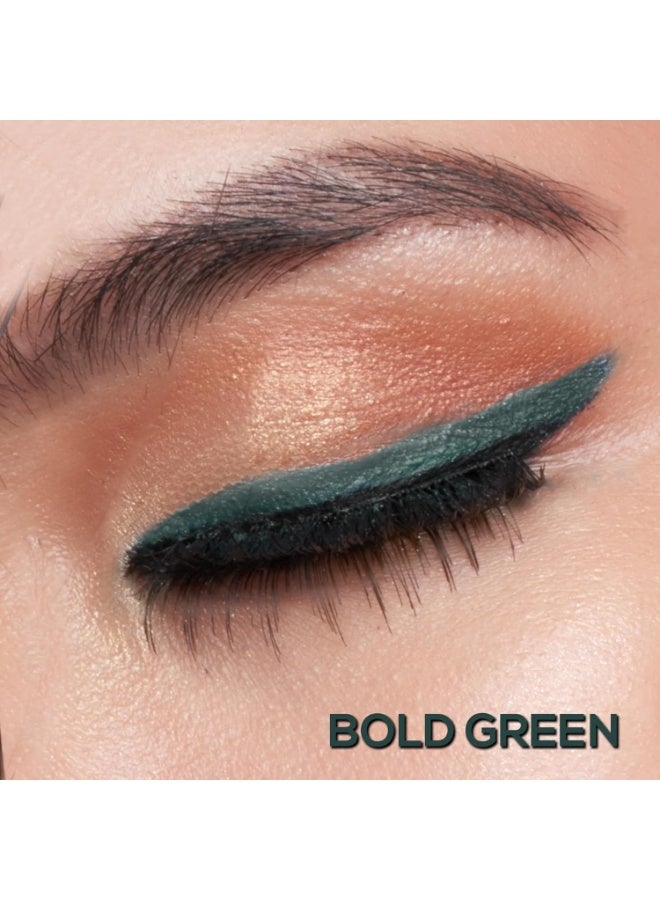 رينيه قلم كحل رينيه كاجال مع مبراة - أخضر غامق 0.35 جم يدوم 24 ساعة، قلم كحل طويل الأمد، تشطيب مطفي، غني باللون، مقاوم للتلطخ والماء، مع صيغة تطبيق بتمريرة واحدة - Image 5