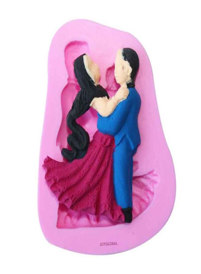 JoyGlobal Silicone Dancing Valentine Wedding Couple Fondant All Purpose Mould - Image 3
