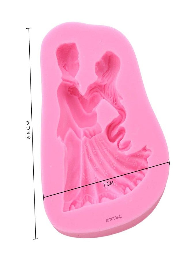 JoyGlobal Silicone Dancing Valentine Wedding Couple Fondant All Purpose Mould - Image 2