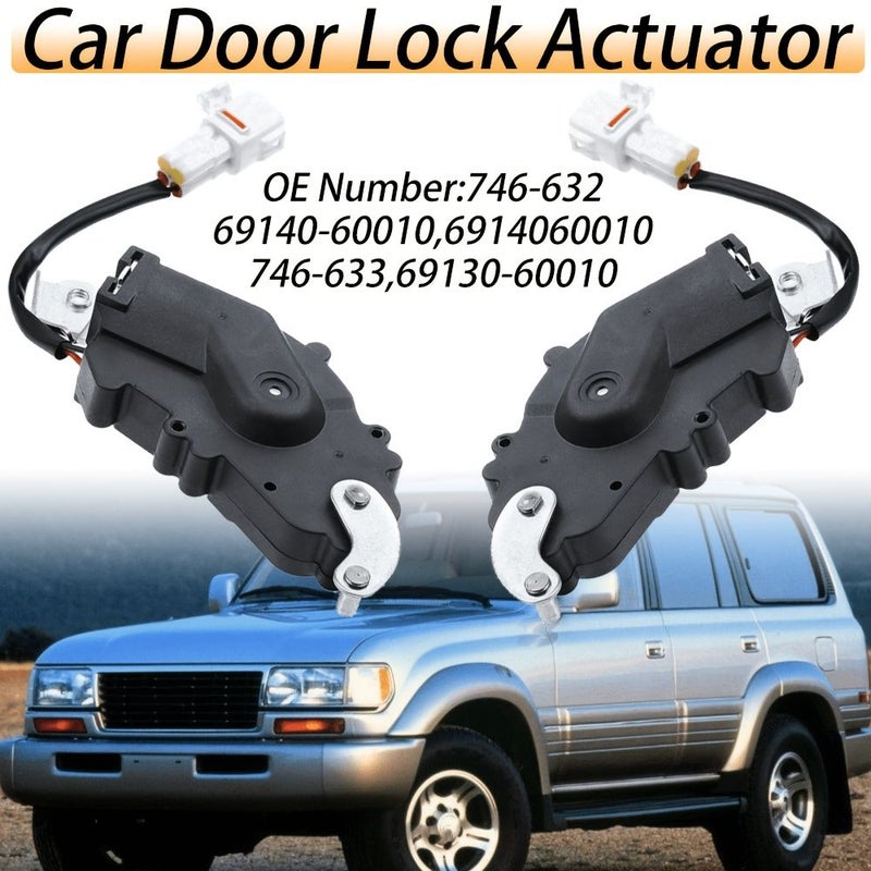 Rear Left Car Door Lock Actuator for Lexus LX450 1996 1997 Toyota Land Cruiser 1991 1998 Black - Image 1