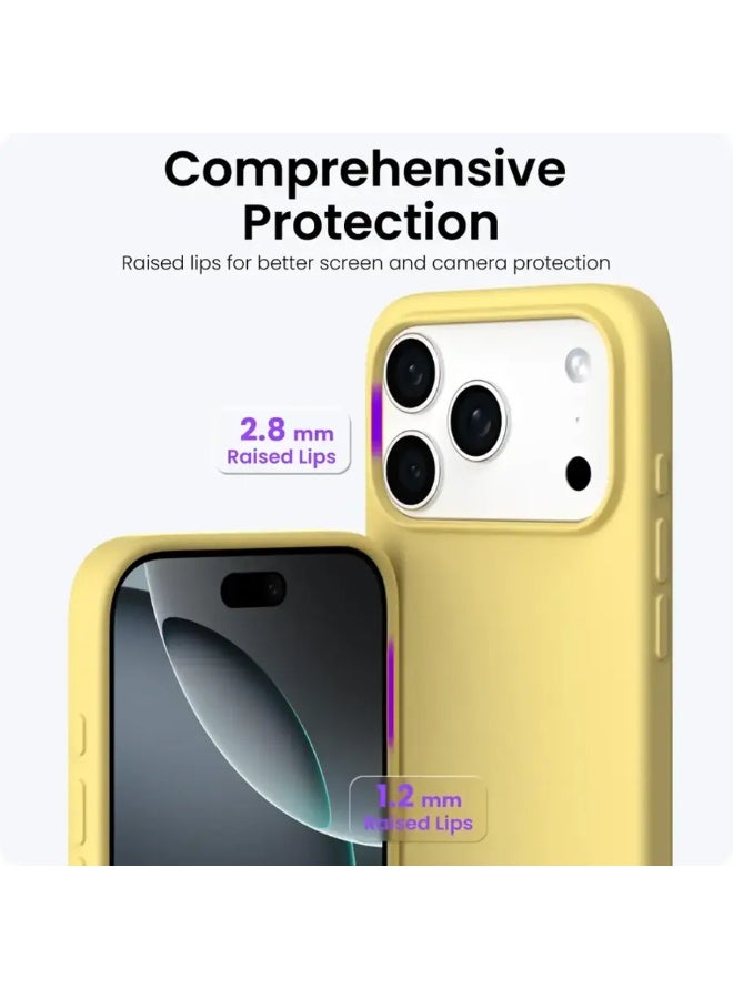 ACLIX iPhone 17 Pro Case Liquid Soft Silicone iPhone 17 Pro Cover Anti Scratch with Inside Microfiber Lining Shockproof Protective Phone Case for iPhone 17 Pro 6.3 inch - Image 3