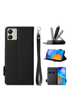 جنرال مناسب لحافظة هاتف Xiaomi Redmi 13C ذات العناية الخاصة بتدرجات الألوان والحزام الشنطيري، بالإضافة إلى حافظة جلدية مغناطيسية مثالية لحماية هاتف Xiaomi Poco C65 من السقوط.  - Image 5