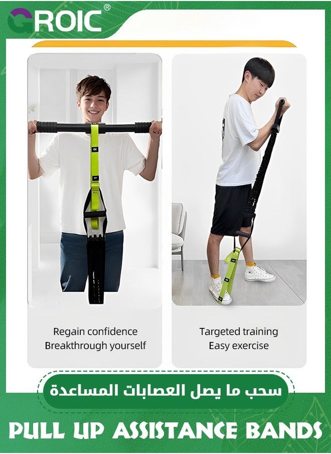GROIC Pull Up Assistance Bands,Adjustable Resistance Bands with 440 LBS Assistance,Pull Assist Band Feet Support,Chin for Pull-up Workout  - Image 5
