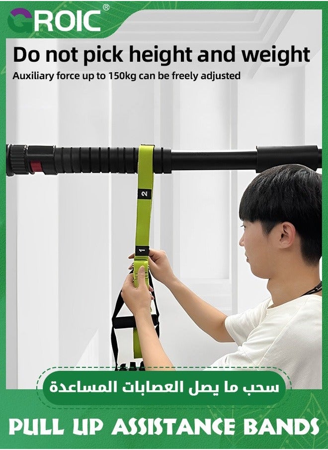 GROIC Pull Up Assistance Bands,Adjustable Resistance Bands with 440 LBS Assistance,Pull Assist Band Feet Support,Chin for Pull-up Workout  - Image 4