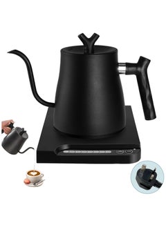 Generic Electric Kettle V60, Precision Electric Gooseneck Kettle 304 Stainless Steel Adjustable Temperature Quick Boil 1L Quick Heating  - Image 1