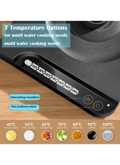 Generic Electric Kettle V60, Precision Electric Gooseneck Kettle 304 Stainless Steel Adjustable Temperature Quick Boil 1L Quick Heating  - Image 3