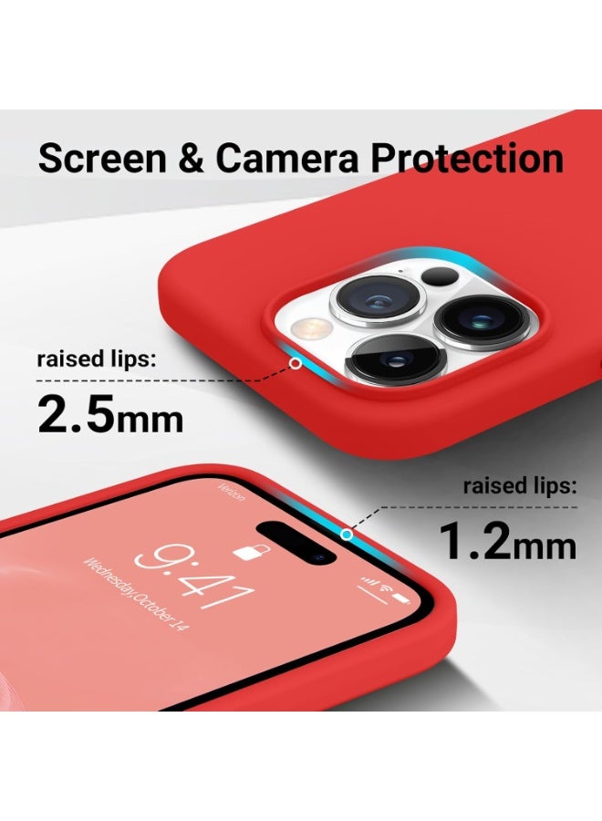 BORTONY iPhone 15 Pro Case Liquid Silicone Anti Scratch Anti Fingerprint Soft Silky Touch Shockproof Protective Cover for Apple iPhone 15 Pro - Image 4