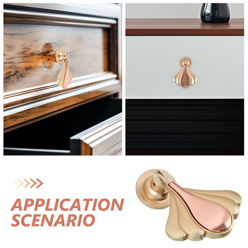 Modern Single Hole Metal Wardrobe Pulls Cabinet Handles For Bedroom Furniture Hardware - Image 4