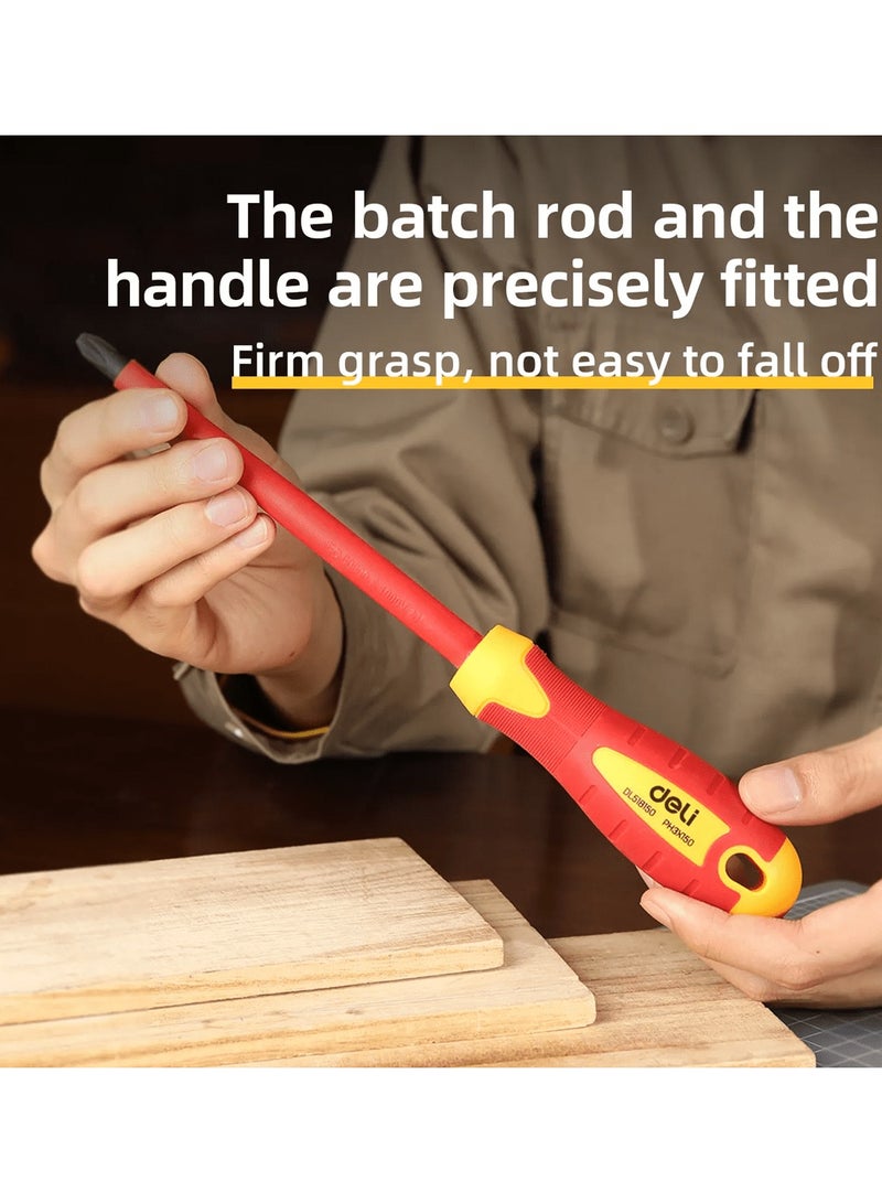 Deli DL518150 Insulated Square Screwdriver 3*150mm - Image 3