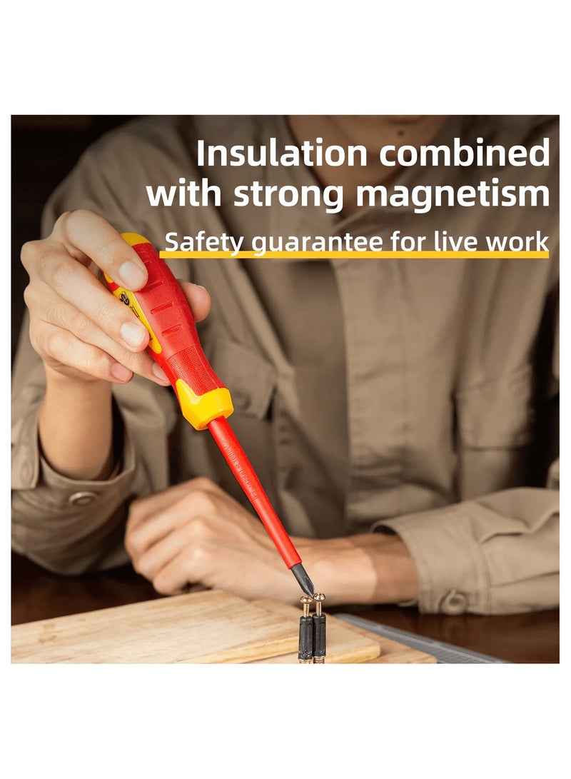 Deli DL518150 Insulated Square Screwdriver 3*150mm - Image 4