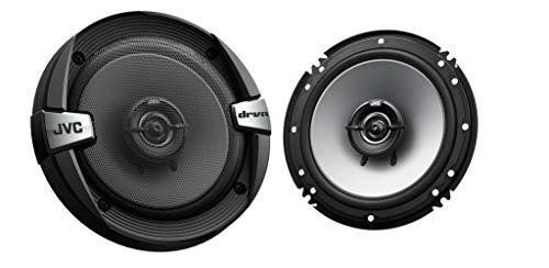 JVC CS-DR162 DRVN Series 6.5 Inch 2-Way 300 Wats Car Speakers (Coaxial)- Set of 2 (Black) with horn ring sound enhancer - Image 1
