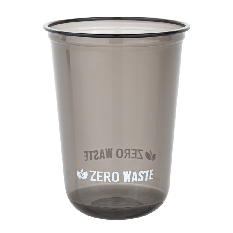 Restaurantware-Zero Waste 16 Ounce Drinking Cups, 1000 U-Shape Plastic Cups - Lids Sold Separately, Commercially Compostable, Black PLA Plastic Party Drinking Cups,Rolled Rim, For Cold Beverages - Image 1