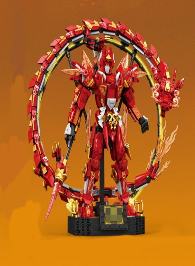 general NeZha 2 Inspired Building Stacking Blocks 1244 Pieces NeZha Theme Figures Movie Accurate Design Vibrant Details Durable Construction Suitable for Ages 7 to 14 years old - Image 2