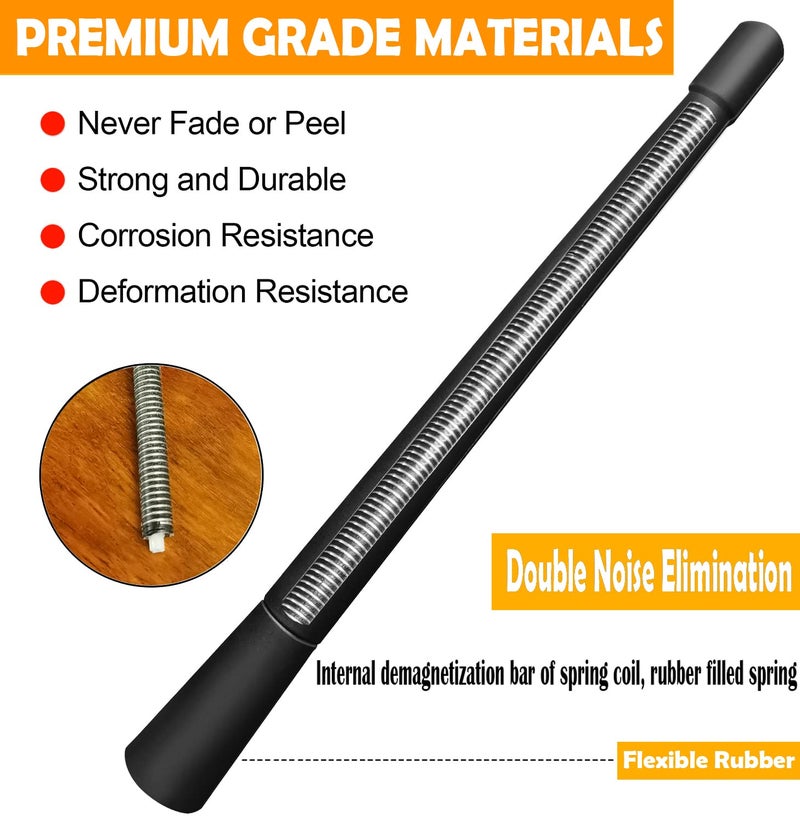RooFox 7 Inch Antenna Replacement for Ford Flex (2009-2018), Ford Flex Antenna, Flexible Rubber Antenna Mast - Image 3