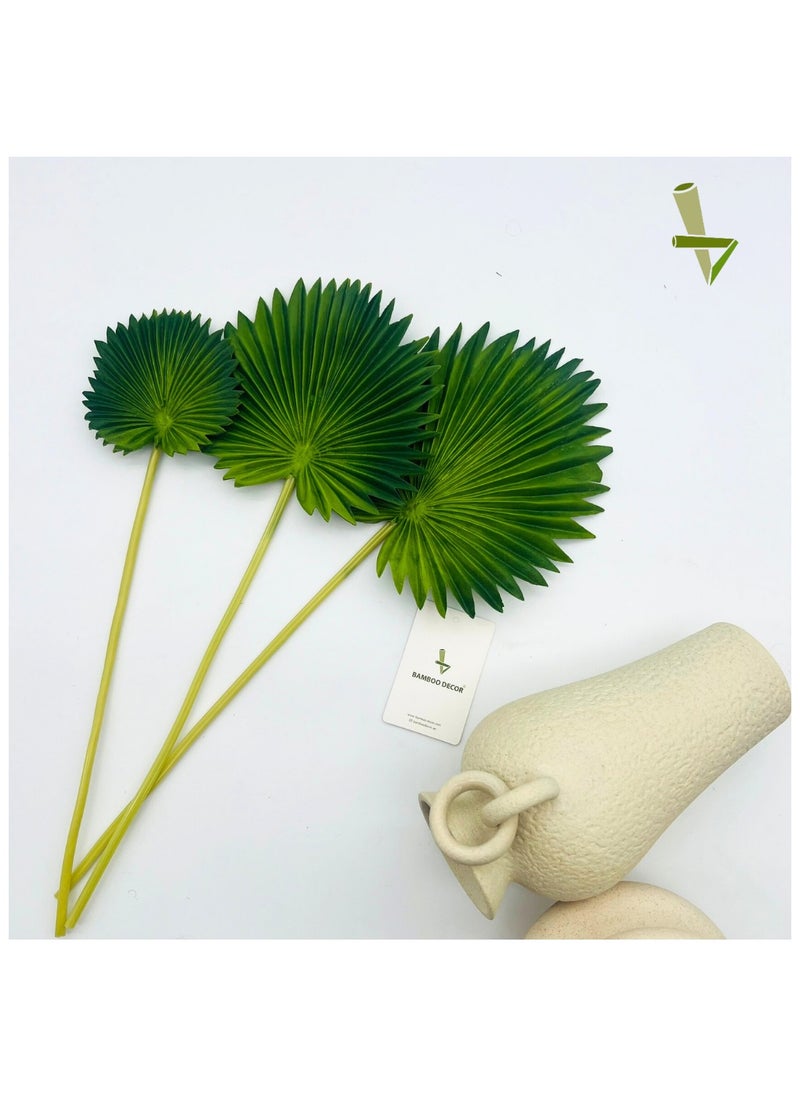 Artifical Palm Leaves Set Of 3 Pieces Length 39 To 43 Cm- Faux Plants- Flora Vase Filler For Home Decor- Wedding -Events-Craft Projects (Palm) - pzsku/Z1701A624A6D56433A347Z/45/_/1734421081/64148b2f-2a2d-47b4-a84d-5831fb3b4f19