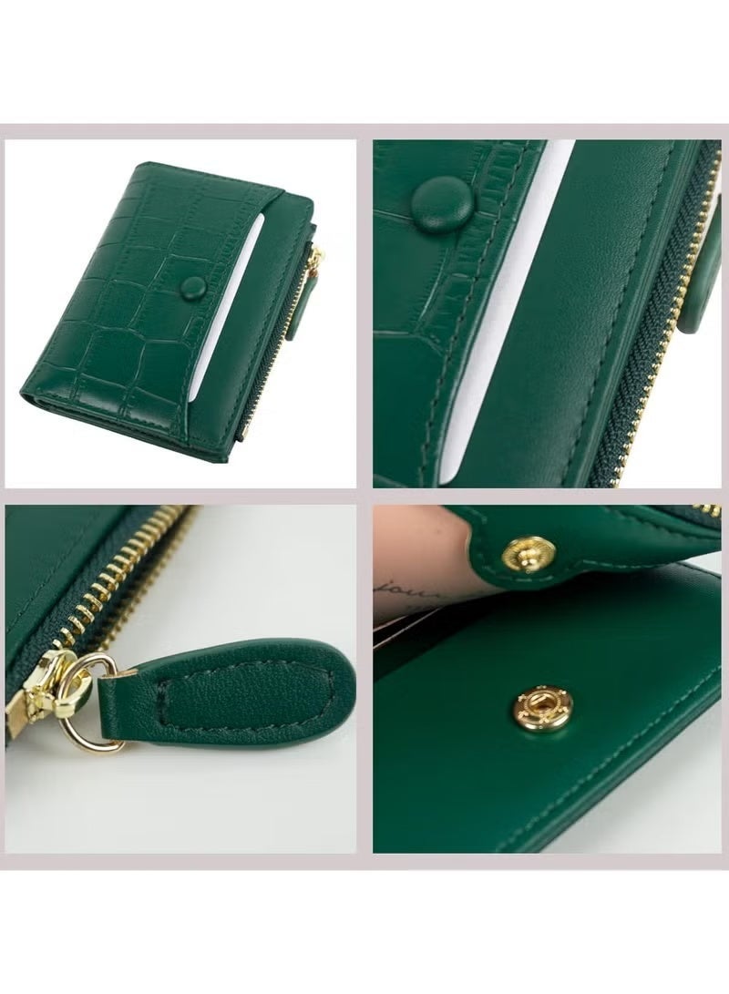 Women Wallet with Bifold Compact Size Classic Handy Ladies Small Short Wallet Purse Gift for Birthday and Party - Image 2