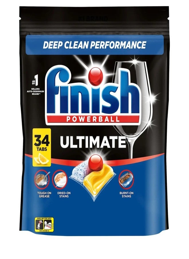 Finish Ultimate All in One Dishwasher Tablets 34 Lemon