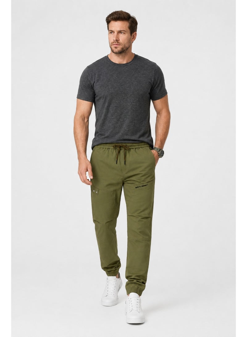 WHITE RABBIT Slip On Plain Practical Joggers - Image 5