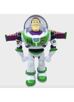 Buzz Lightyear Interactive Talking Action Figure from Toy Story, 11 inch, Features 10+ English Phrases, Interacts with Other Figures and Toys, Light-Beam Features, Ages 3+