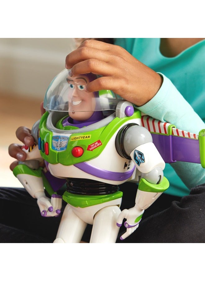 Generic - Buzz Lightyear Interactive Talking Action Figure from Toy Story, 11 inch, Features 10+ English Phrases, Interacts with Other Figures and Toys, Light-Beam Features, Ages 3+ - Image 1