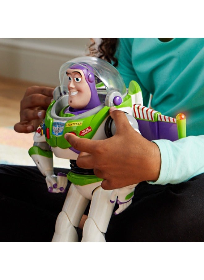 Generic - Buzz Lightyear Interactive Talking Action Figure from Toy Story, 11 inch, Features 10+ English Phrases, Interacts with Other Figures and Toys, Light-Beam Features, Ages 3+ - Image 1