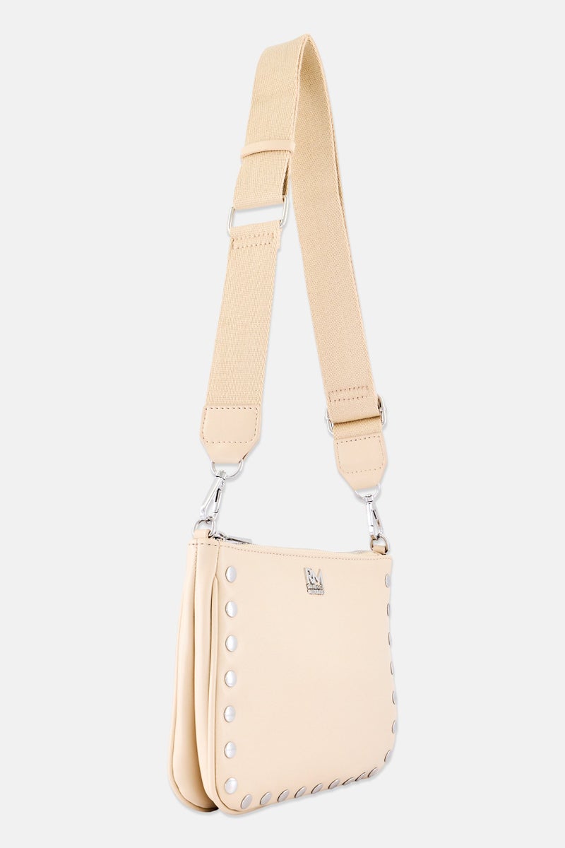 Rebecca Minkoff Women Brand Logo Cross Body Bag, Stone - Image 4