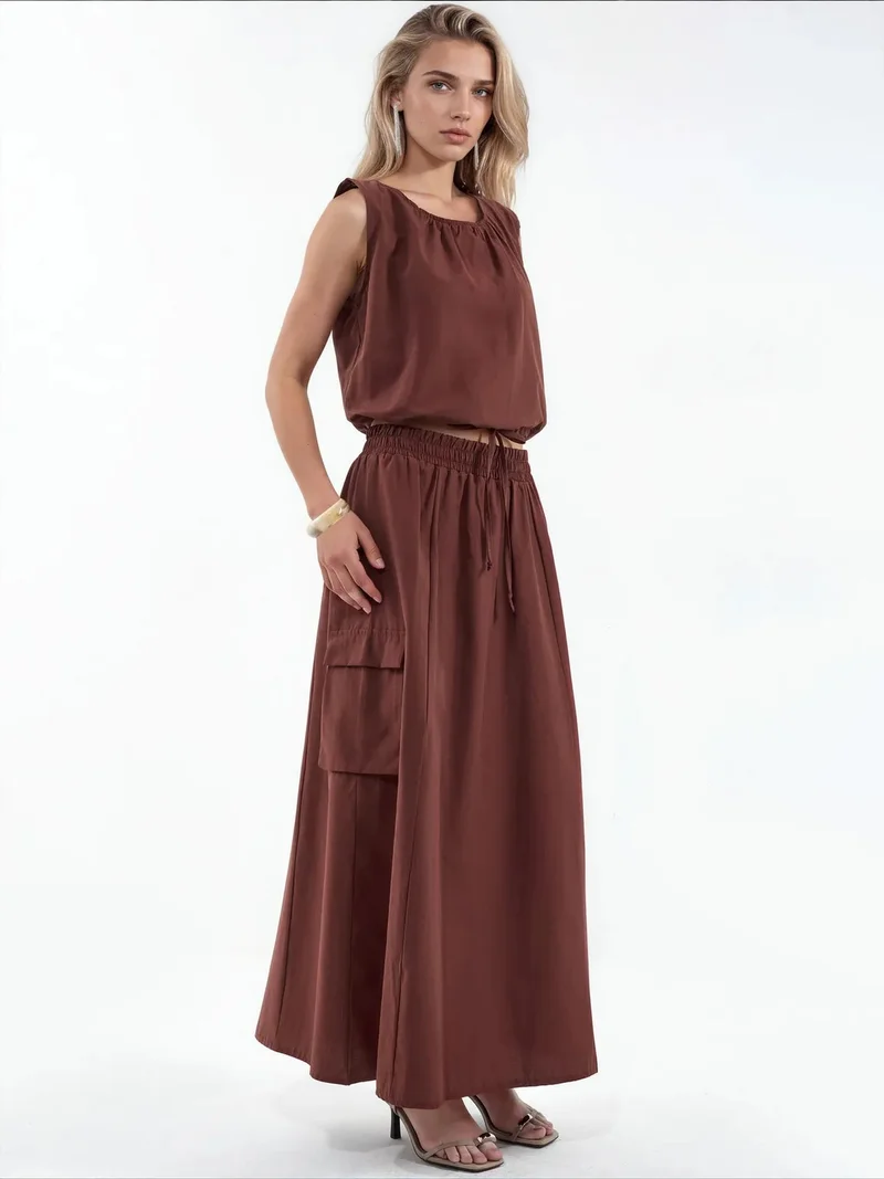 جينيفر Cotton Viscose Two-Piece Coord