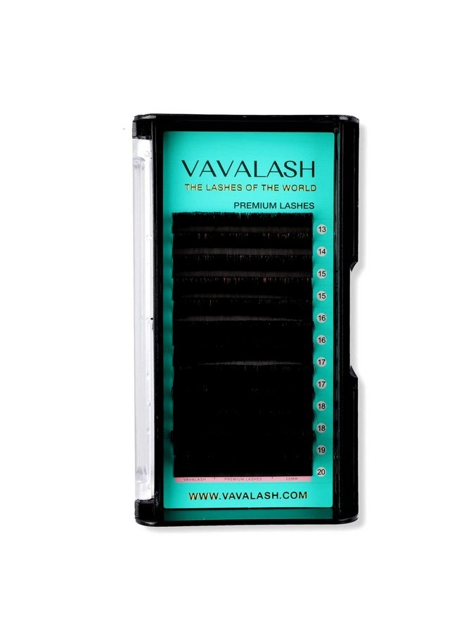 VAVALASH Eyelash Extensions 0.03 C Cc D Dd J B L Curl 13-20Mm Lash Extensions Supplies Individual Lashes Premium Silk Volume & Classic Lash Soft Matte Dark Professional Eyelashes Extension (0.03-D-13-20 Mixed) - Image 1