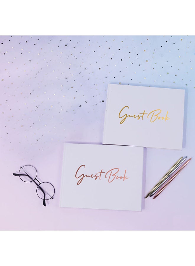 Generic Elegant Wedding Guest Book 100 Pages for Engagements/Parties/Baby Showers/Anniversaries/ Birthdays/ Bridal Showers/Graduations/ Funerals/ Hotel Events  - Image 5