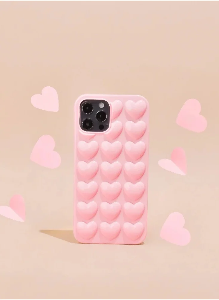 COCONUT LANE Candy Floss 3D Heart Phonecase 15