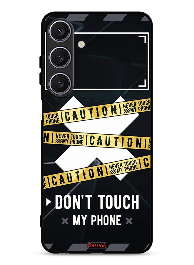 Tolwak Samsung Galaxy A26 Protective Case Cover Caution Never Touch My Phone - Image 1