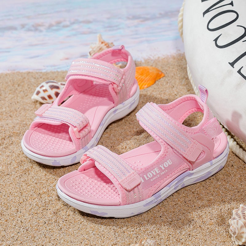 Supply Girls Sandals Children Beach Shoes Soft Sole Girls Anti-Slip Sandals - Image 3