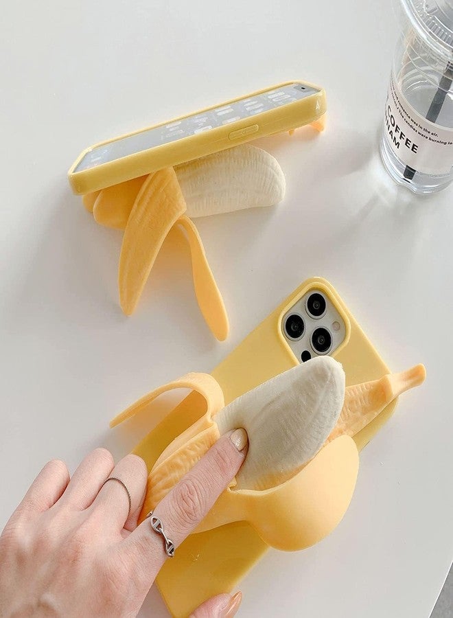 SGVAHY Cute Case for iPhone 14 Unique Kawaii Funny Cover Cartoon Banana Soft Silicone Rubber Shockproof Protective Case for Girls Women - Image 5
