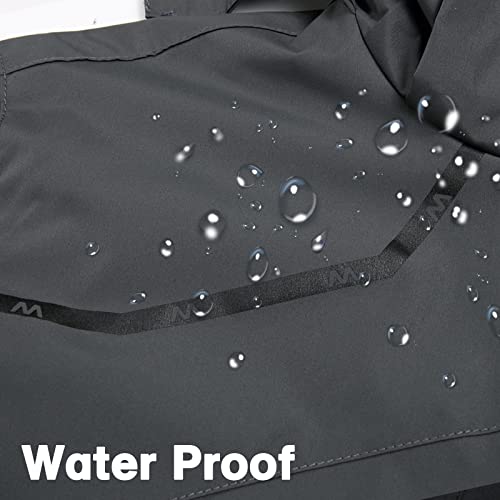 GIISAM Mens Rain Jackets Waterproof with Hood Softshell Lightweight Windbreaker Raincoat Rain Coats for Outdoor Travel Hiking Grey - Image 5