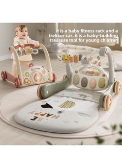 Generic Baby Pedal Piano Trolley Fitness Rack Baby Educational Early Education Toys Newborn Fitness Toys Gift Box-Color:Remote Control Version [double-sided Piano] Bud Gray Small Plane Story Machine Rechargeable Battery Screwdriver  - Image 5